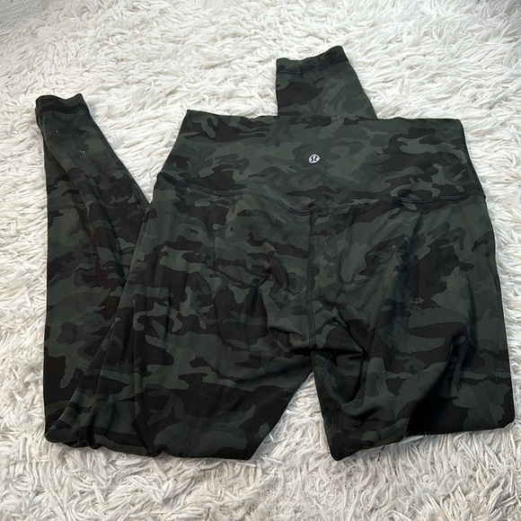 Lululemon Align Pant *Full Length 28" Incognito Camo Multi Gator Green - Picture 3 of 5